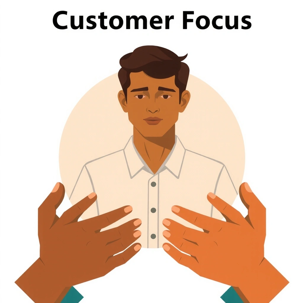 Icon representing Customer Focus