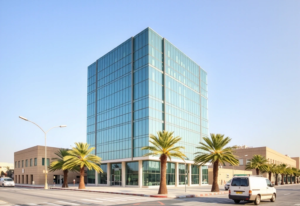 Modern office building in Manama, Bahrain