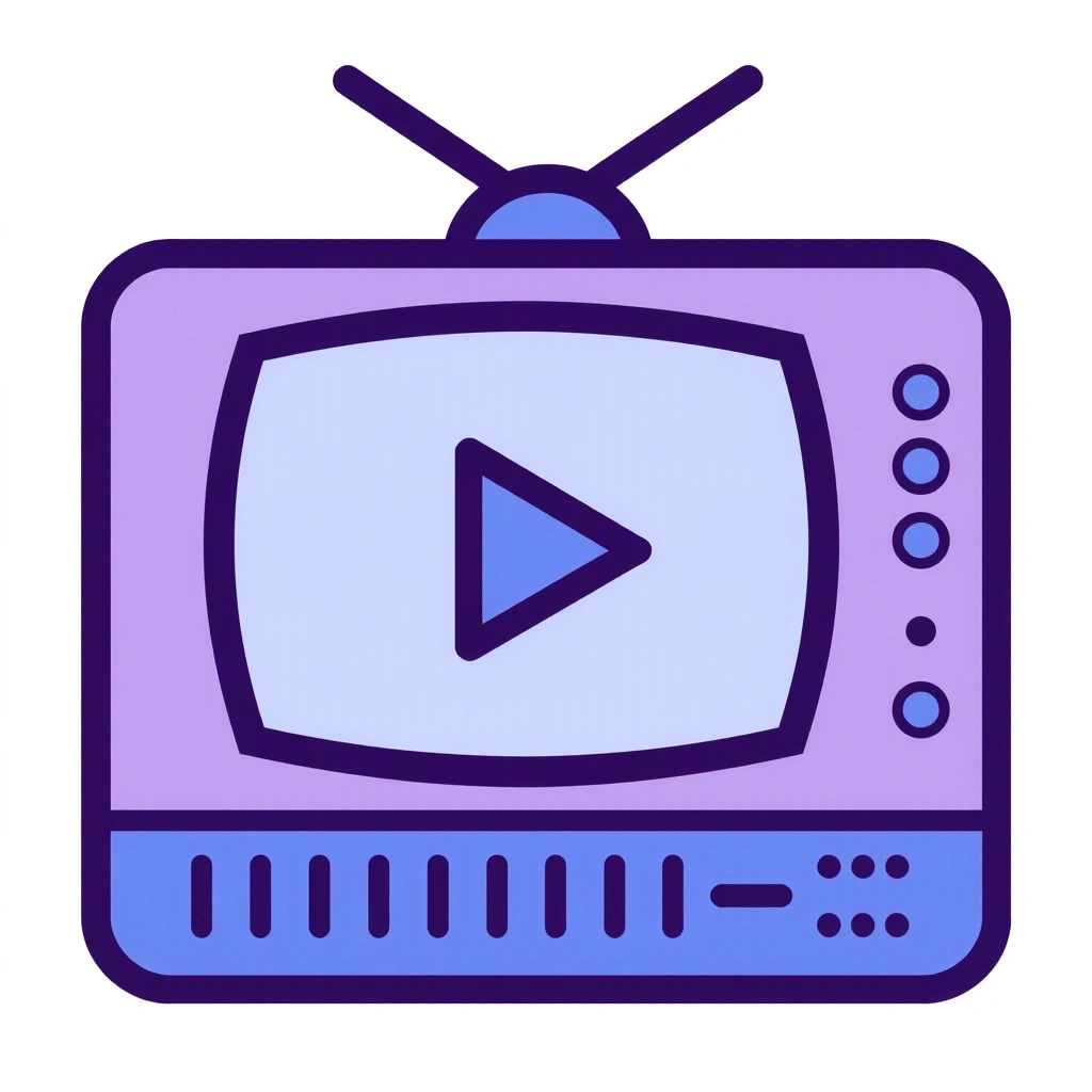 Icon representing TV and entertainment