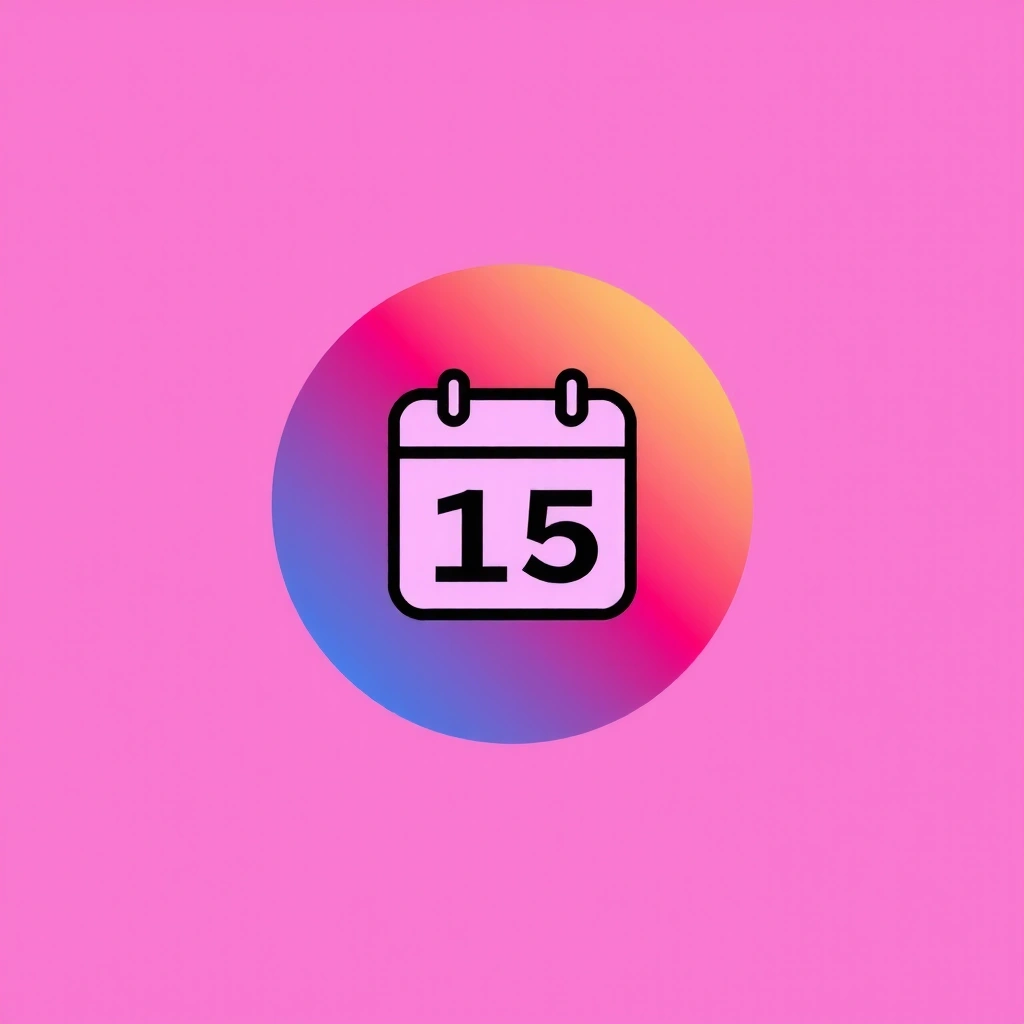 Calendar icon for annual savings