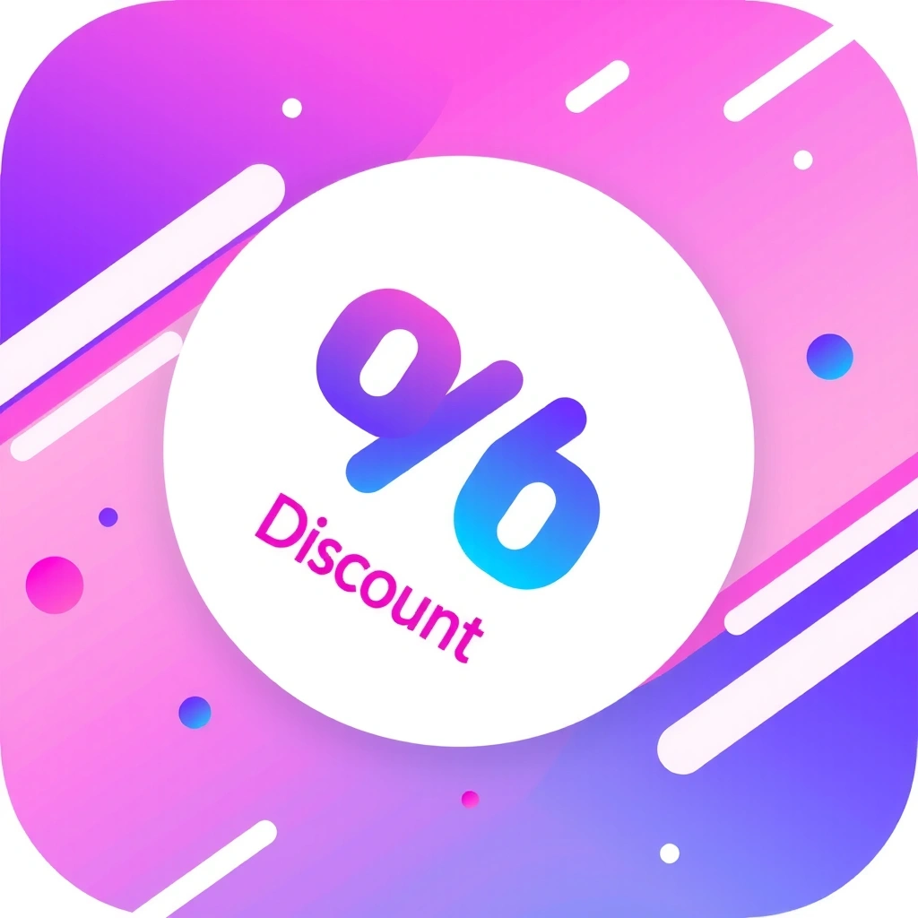 Discount tag icon for a promotion