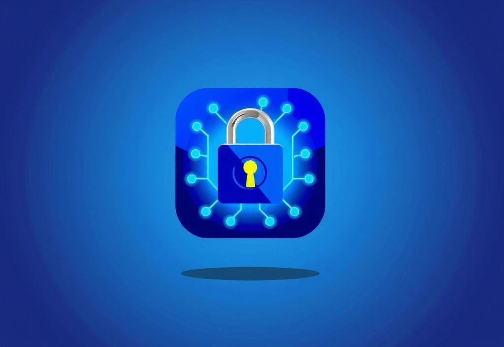 Digital lock icon representing data security and privacy